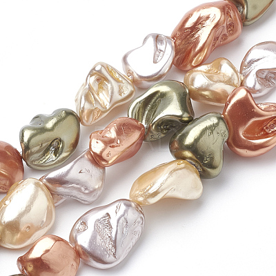 Shell Pearl Beads Strands X-PEAR-Q008-12A-1