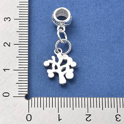 925 Sterling Silver European Beads STER-S009-01D-S-1