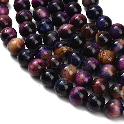 Natural Tiger Eye Beads Strands G-F591-18-12mm-10-1