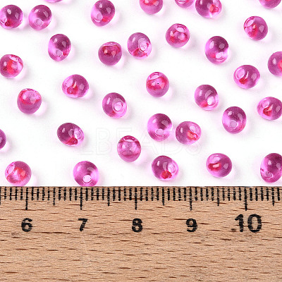 3/0 Baking Paint Glass Fringe Seed Beads SEED-A034-04D-1