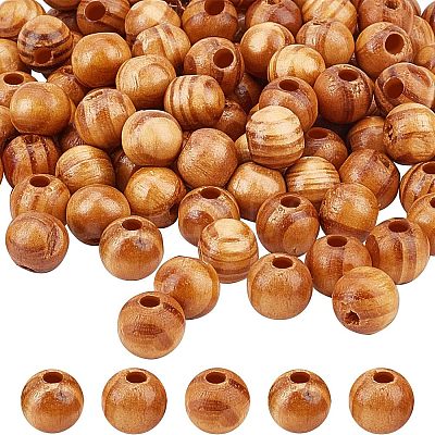 120Pcs Natural Wood Beads WOOD-OC0001-83-LF-1