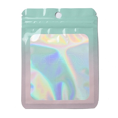 Rectangle Glitter Holographic PVC Resealable Packaging Bags ABAG-P011-01E-01-1