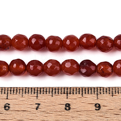 Dyed Natural White Jade Beads Strands X-G-T139-6mm-60-11-1