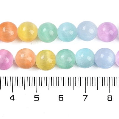 Macaron Color Natural Selenite Beads Strands X-G-F780-A01-02-1