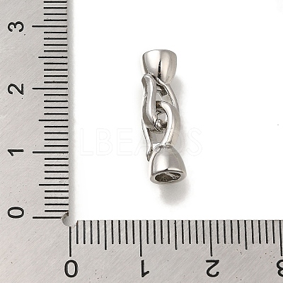 Brass Fold Over Clasps KK-H480-14P-1