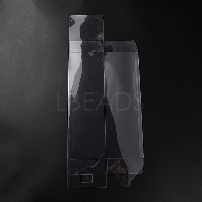 Transparent PET Tea Storage Boxes CON-WH0106-08I-1