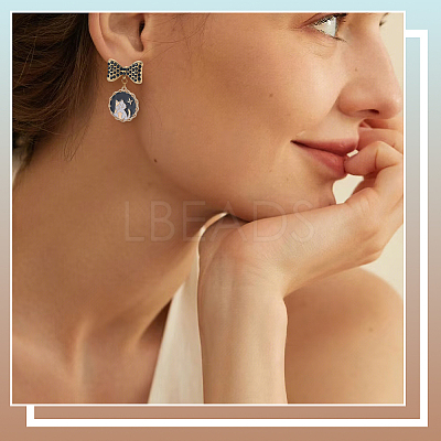 8Pcs 304 Stainless Steel Stud Earrings Findings EJEW-BBC0001-87-1