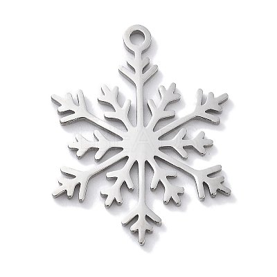 Christmas Theme Anti-Tarnish 304 Stainless Steel Pendants STAS-R003-04P-05-1