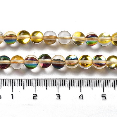 Synthetic Moonstone Beads Strands G-P528-J01-12-1