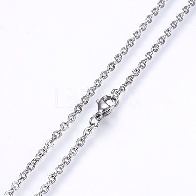 Non-Tarnish 304 Stainless Steel Cable Chains Necklaces NJEW-F226-04P-05-1