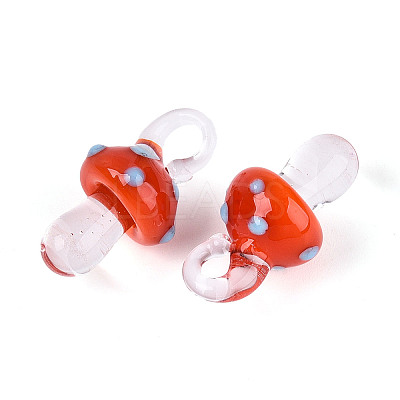 Handmade Lampwork Pendants LAMP-T021-14J-1