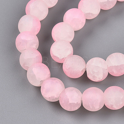 Crackle Glass Beads Strands GLAA-N009-10mm-02-1