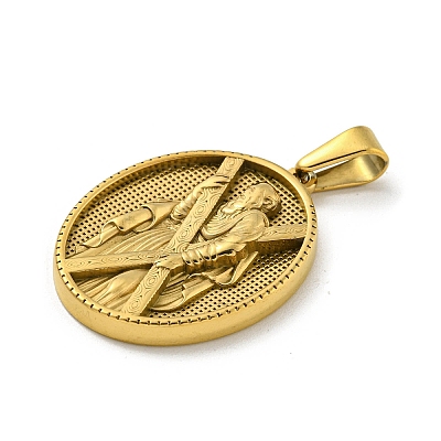 Ion Plating(IP) 304 Stainless Steel Pendants STAS-R231-18G-30-1