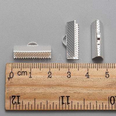 Iron Ribbon Crimp Ends IFIN-S008-S-1