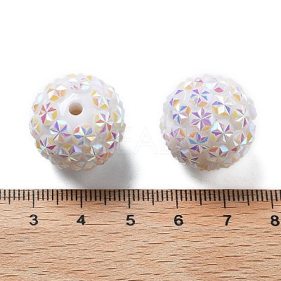 Acrylic Rhinestone Ball Beads OACR-A035-01-1