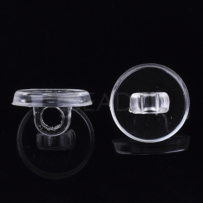 Transparent AS Plastic Charm Base Settings X-FIND-T064-011-1
