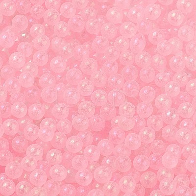 Luminous Transparent Glass Seed Round Beads GLAA-F124-D06-B-1