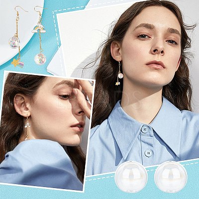 DIY Glass Ball Bottle Drop Earring Making Finding Kit DIY-UN0003-15-1