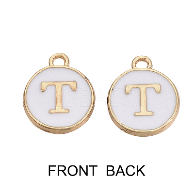 Golden Plated Enamel Alloy Charms ENAM-SZ0001-26A-T-1