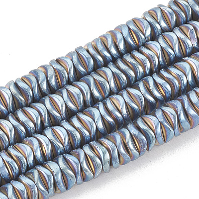 Electroplate Non-magnetic Synthetic Hematite Beads Strands G-N0322-01-1