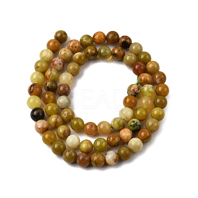 Natural Green Opal Beads Strands G-K245-A17-A02-01-1