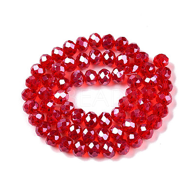 Electroplate Glass Beads Strands EGLA-A044-T8mm-A01-1