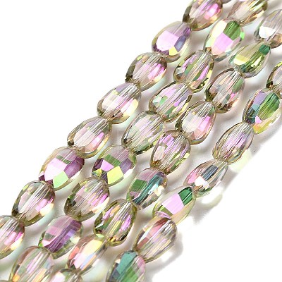 Electroplate Glass Beads Strands EGLA-P064-01B-FR03-1