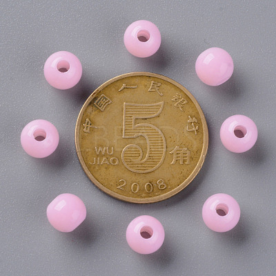 Opaque Acrylic Beads MACR-S370-C6mm-A01-1