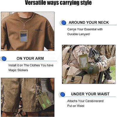 Oxford Cloth Tactical ID Card Holder FIND-WH0105-56C-1