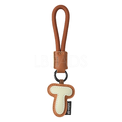 PU Leather Letter Pendant Decoration HJEW-YWC0002-001T-1