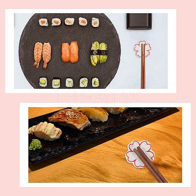 Porcelain Chopstick Stand AJEW-WH0031-86A-1