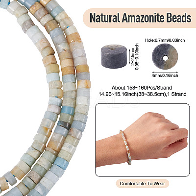 1 Strand Natural Flower Amazonite Beads Strands G-TA0003-25-1