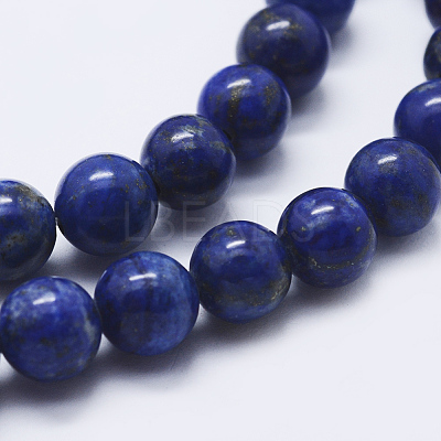 Natural Lapis Lazuli Beads Strands G-P348-01-12mm-1