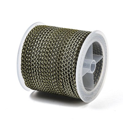 11M Polyester Braided Cord with Cotton Core & Metallic Thread OCOR-Z006-01-28-1