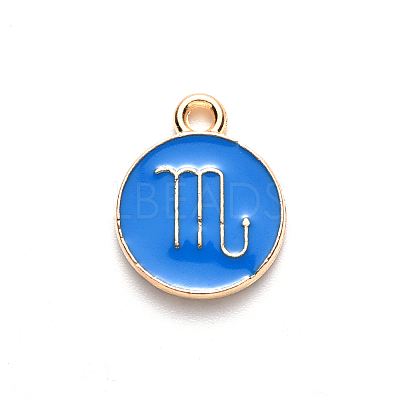 Alloy Enamel Pendants LS-ENAM-S124-01B-02L-1