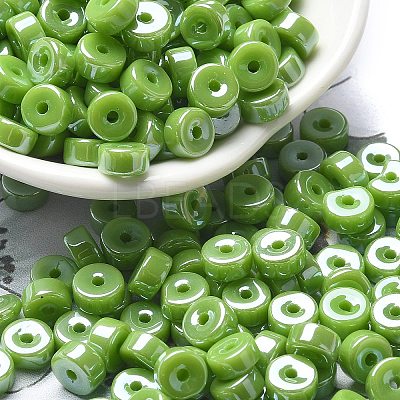 Opaque Colours Luster Glass Seed Beads SEED-E001-P3x6mm-A11-1