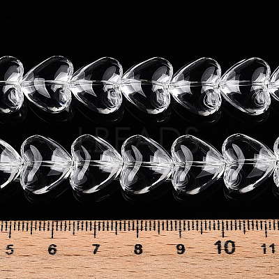Transparency Glass Beads Strands GLAA-T023-13B-1