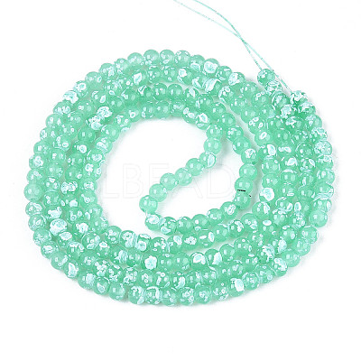 Baking Paint Glass Beads Strands DGLA-N015-4mm-07-1