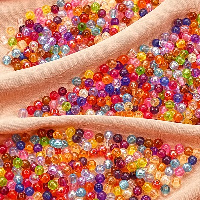 216g 24 Style Transparent Acrylic Beads MACR-SZ0001-59-1