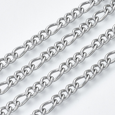Tarnish Resistant 304 Stainless Steel Curb Chains CHS-S001-09A-P-1