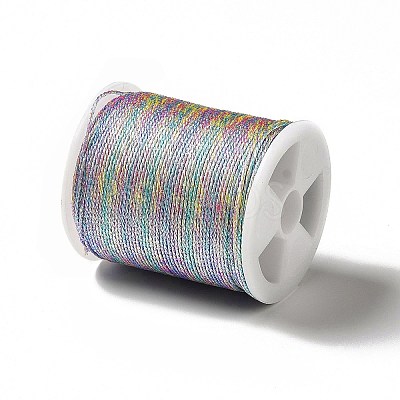 12 Rolls Polyester Metallic Threads OCOR-E026-08-1