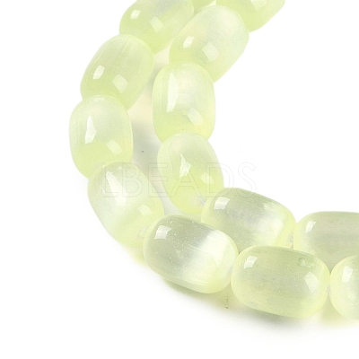 Natural Selenite Beads Strands G-F750-15-1