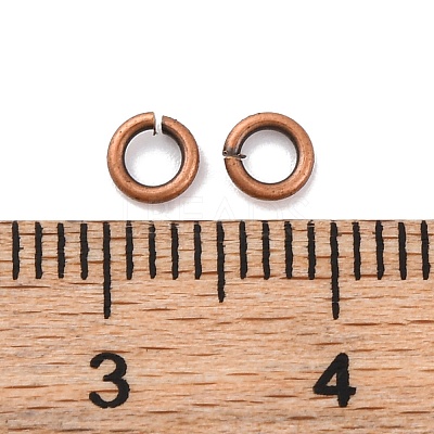 Brass Saw Cut Open Jump Rings KK-G514-01B-R-1