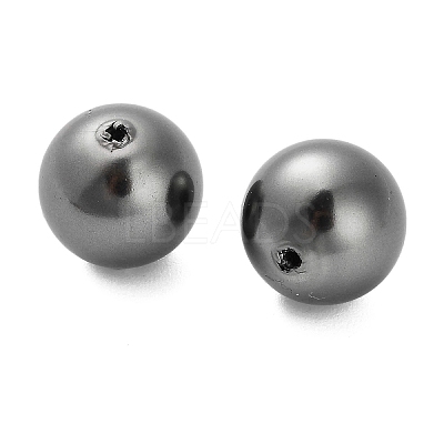 Baking Paint Pearlized Glass Pearl Round Beads HY-Q001-02B-1