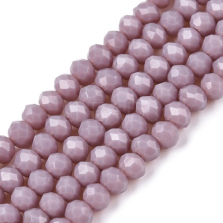 Opaque Solid Color Imitation Jade Glass Beads Strands LS-EGLA-A044-P3mm-D13-1