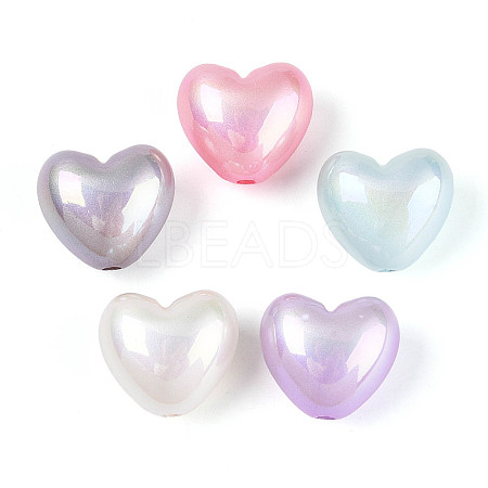 UV Plating Opaque Acrylic Beads SACR-T035-09M-1