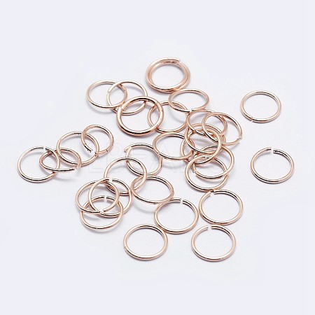 925 Sterling Silver Open Jump Rings STER-F036-02RG-0.5x4mm-1