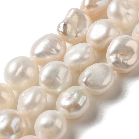 Natural Baroque Pearl Keshi Pearl Beads Strands PEAR-K004-33-1