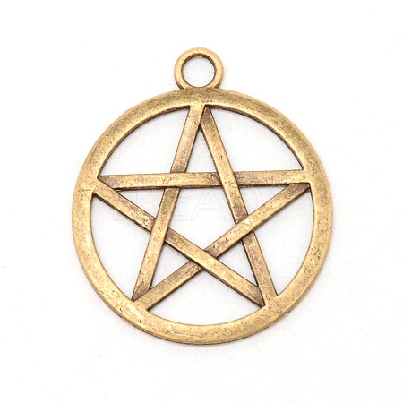 Zinc Alloy Pendants PALLOY-WH0088-60C-AB-1