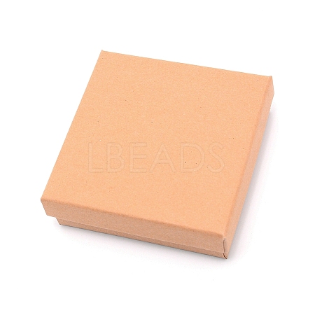Kraft Paper Jewelry Boxes CON-WH0080-33B-1